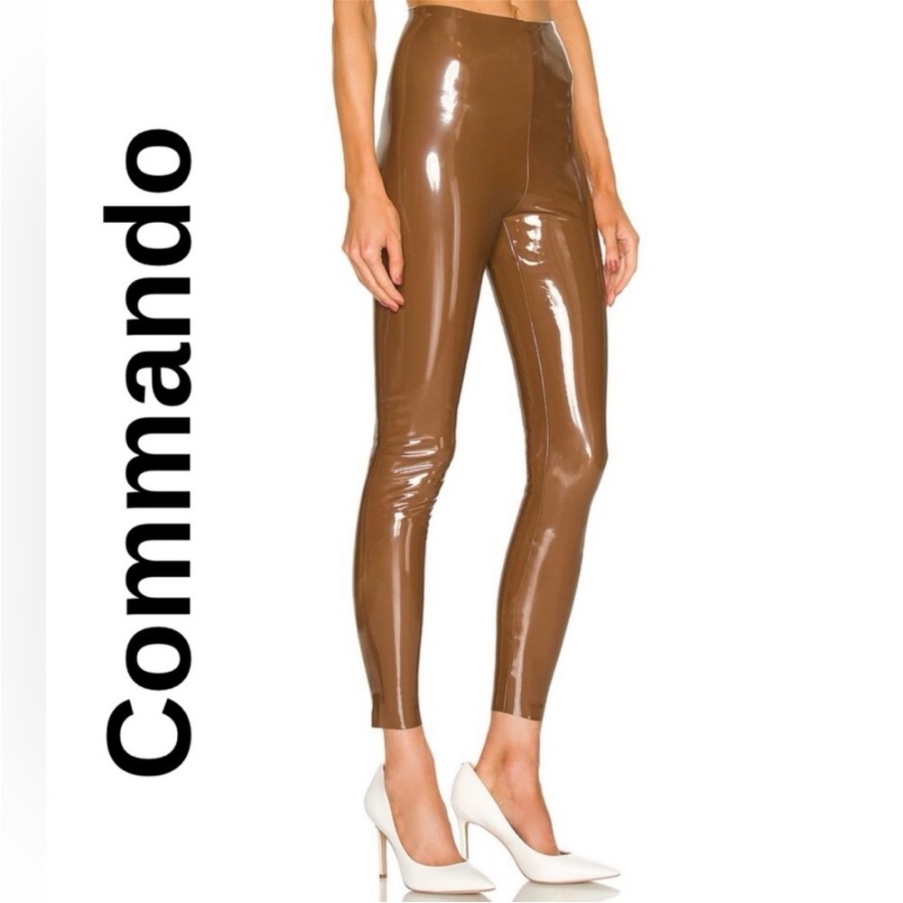 NWT COMMANDO Faux Patent Leather
Leggings Cinnamon, Large